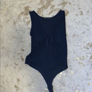 Navy blue body suit